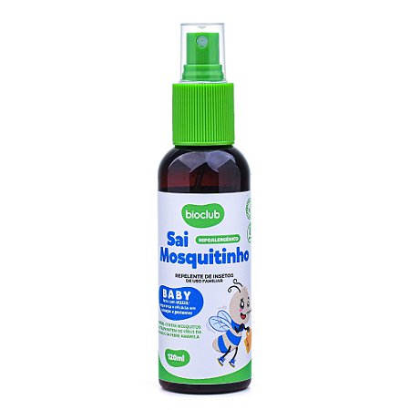 Repelente Infantil Sai Mosquitinho 120 ml - Bioclub Baby