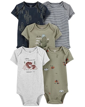 Kit Body 5 Peças Cacto - 12m (9 a 12 meses) - Carter's