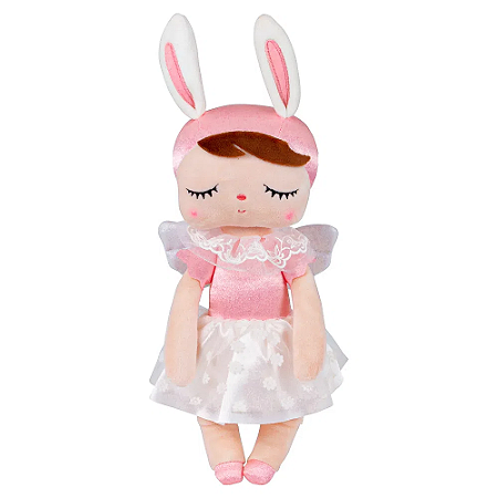 Boneca Angela Angel Rosa 33 cm - Metoo