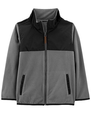Casaco 2 cores Preto/Cinza - 18m (12 a 18 meses) - Carter's