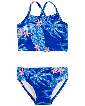 Biquíni Azul Tropical - 3T (3 a 4 anos) - Carter's