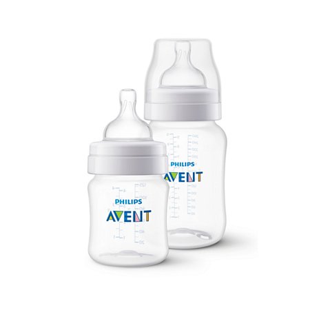 Kit Mamadeira Anti Colic 125 + 260 ml - Transparente - Philips Avent