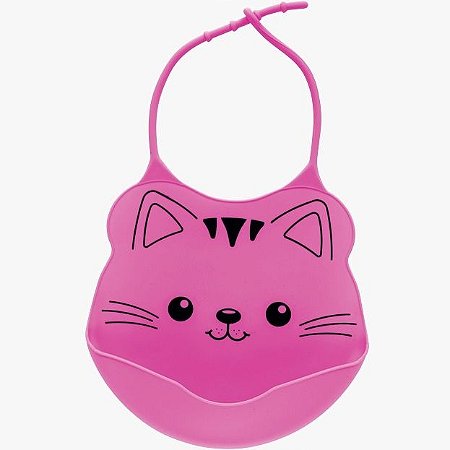 Babador de Silicone Cachorro - Rosa - Buba