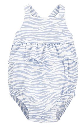 Romper Zebra Azul - 24m (18 a 24 meses) - Carter's