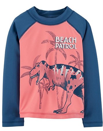 Camiseta UV Dino Manga Longa - 2T (2 a 3 anos) - Oshkosh