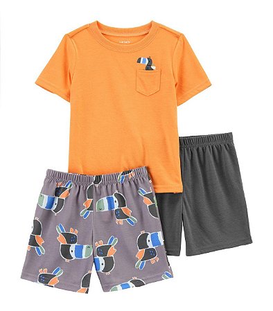 Conjunto 3 peças Tucano - 3T (3 a 4 anos) - Carter's