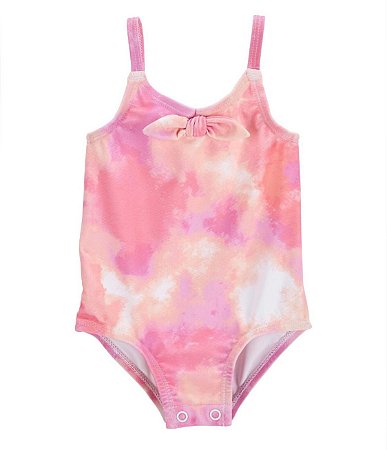Maiô Alcinha Rosa Laço - 9m (6 a 9 meses) - Carter's
