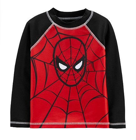 Camisa UV Manga Longa Homem Aranha - 2T (2 a 3 anos) - Marvel