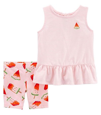 Conjunto 2 peças Rosinha Melancia - 3m (1 a 3 meses) - Carter's