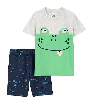 Conjunto 2 peças Sapo - 6m (3 a 6 meses) - Carter's