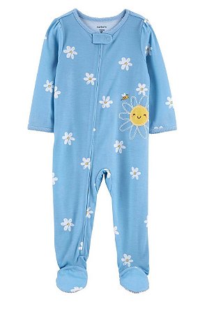 Pijama com pezinho Azul Sol - 3T (3 a 4 anos) - Carter's