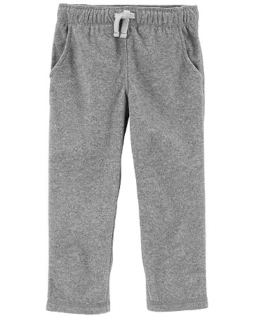 Calça Moletom Fleece Cinza - 3T (3 a 4 anos) - Carter's