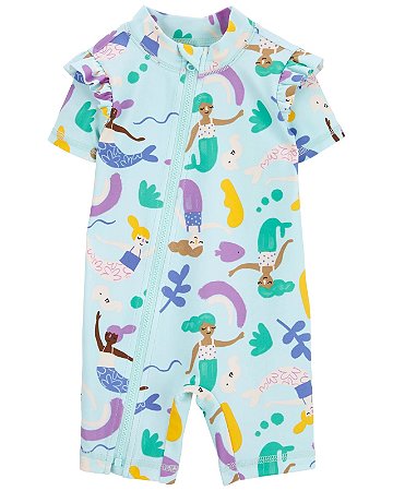 Macacão UV Sereia - 18m (12 a 18 meses) - Carter's