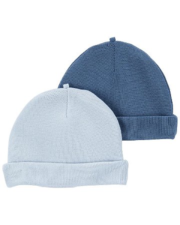 Kit 2 Toucas Tons de Azul - Carter's
