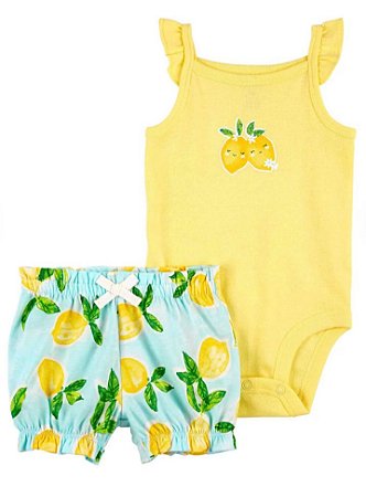 Conjunto 2 peças Alcinha Limão - 6m (3 a 6 meses) - Carter's