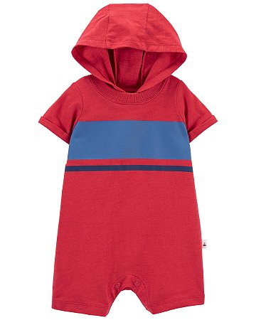 Romper Vermelho com Capuz - 9m (6 a 9 meses) - Carter's