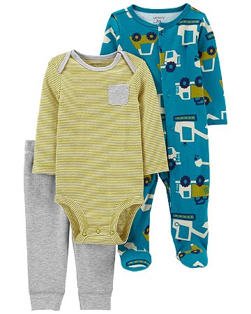 Pijama Caminhão Verde + Conjunto 2 peças - RN - Carter's