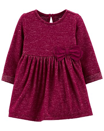 Vestido Vinho - 9m (6 a 9 meses) - Carter's