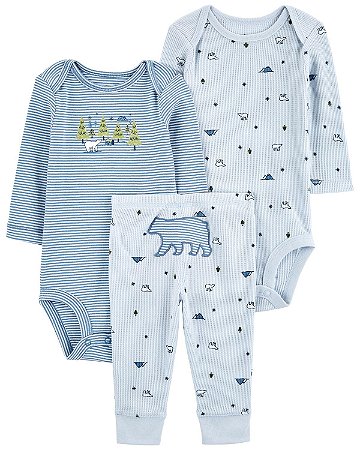 Conjunto 3 peças Urso Azulzinho - 24m (18 a 24 meses) - Carter's