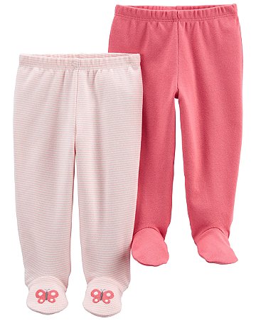 Conjunto 2 Mijões Rosa - 3m (1 a 3 meses) - Carter's