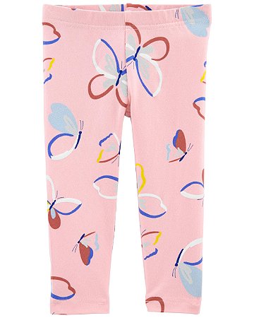 Calça Legging Borboleta Rosa - 24m (18 a 24 meses) - Carter's