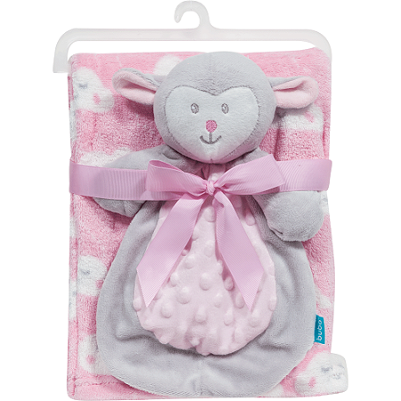 Manta com Naninha Ovelhinha Rosa - Buba