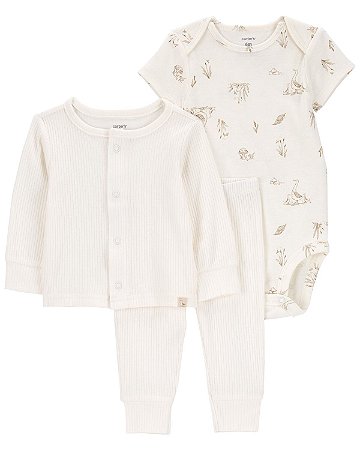 Conjunto 3 peças Ganso - 3m (1 a 3 meses) - Carter's