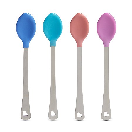 Colher Termo Sensível de Inox (Emb. 04 unid) - Munchkin