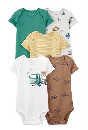 Kit Body 5 peças Caminhão/Avião - 18m (12 a 18 meses) - Carter's
