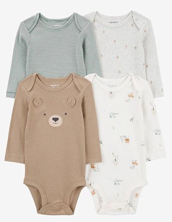 Kit Body 4 Peças Urso Bege - 18m (12 a 18 meses) - Carter's
