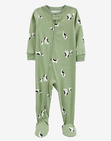 Pijama com pezinho Verde Cães - 2T (2 a 3 anos) - Carter's