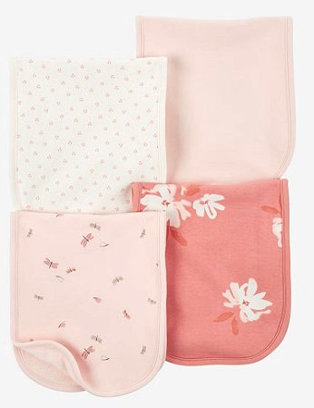 Kit 4 Panos de Boca Rosa Sunshine - Carter's