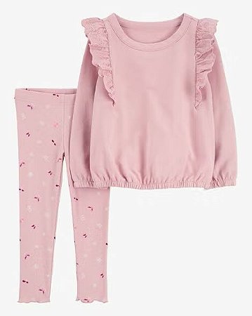 Conjunto 2 peças Rosinha Borboleta - 2T (2 a 3 anos) - Carter's