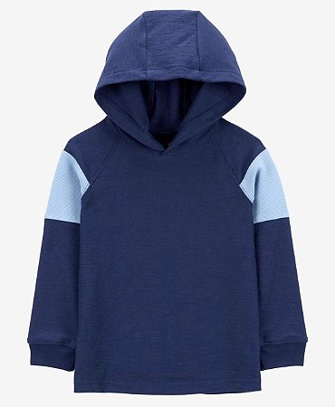 Moletom com capuz Azul Colorblock - 3T (3 a 4 anos) - Carter's