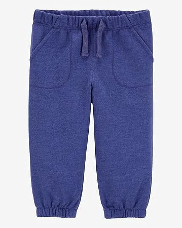 Calça Azul com puxador - 12m (9 a 12 meses) - Carter's