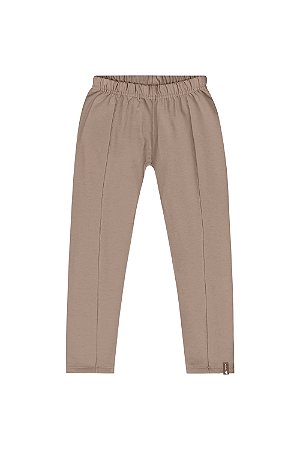 Calça Legging em Molecotton Caqui - Tam 4 - Quimby
