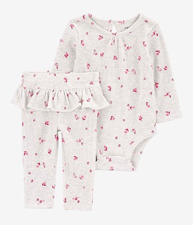 Conjunto 2 peças Corações Namorados - 24m (18 a 24 meses) - Carter's