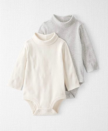 Kit Body 2 peças Gola Neutros - 3m (1 a 3 meses) - Little Planet