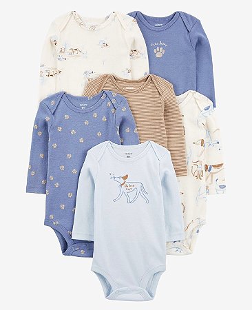 Kit Body 6 peças Little Buddy - 6m (3 a 6 meses) - Carter's