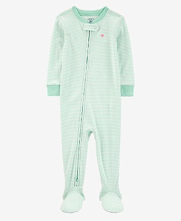 Pijama Listrado Verdinho - 24m (18 a 24 meses) - Carter's