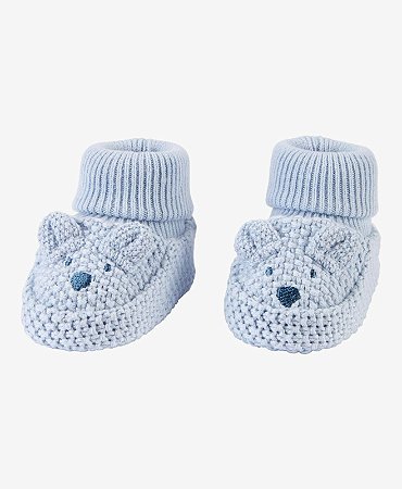 Meia Croche Urso Azul - RN - Carter's
