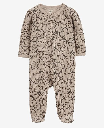 Pijama Flores Caqui - RN - Carter's