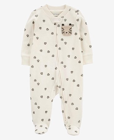 Pijama Bolso Tigre - 9m (6 a 9 meses) - Carter's