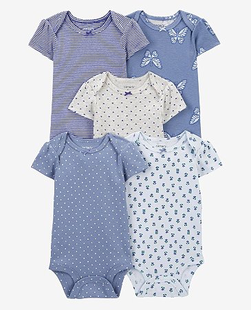 Kit Body Azul Borboleta - 24m (18 a 24 meses) - Carter's