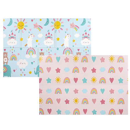 Tapete Dobrável Baby Arco Iris - Buba