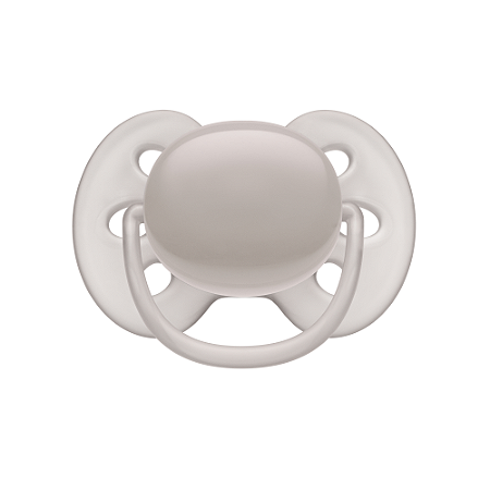 Chupeta Ultra Soft Individual Cinza - 6 a 18 meses - Philips Avent