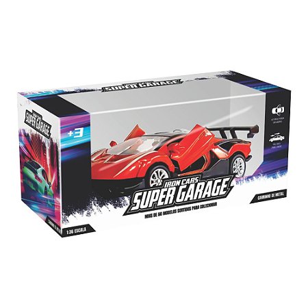 Carro 1:36 Ferro c Fricção - Soft