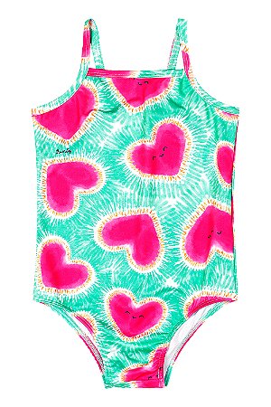 Maio Coração Verde/Rosa - Tam 1 - Quimby