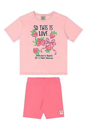Conjunto Strawberry Rosa - Tam 4 - Quimby