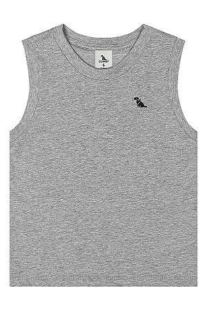 Regata em meia malha Cinza - Tam 1 - Quimby